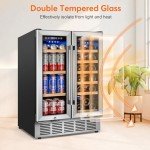Turephe Dual Zone Wine and Beverage Refrigerator