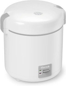 Compact White Rice Cooker for 1-1.5 Cups