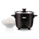 DASH Mini Rice Cooker & Steamer - Black