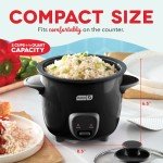DASH Mini Rice Cooker & Steamer - Black