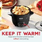 DASH Mini Rice Cooker & Steamer - Black