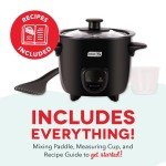 DASH Mini Rice Cooker & Steamer - Black