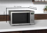 Emerson Compact Stainless Steel Microwave Oven 0.9 Cu. Ft
