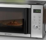Emerson Compact Stainless Steel Microwave Oven 0.9 Cu. Ft