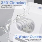 Portable Countertop Dishwasher with 5 Washing Programs
