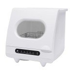 DELOPVIO 800W Mini Portable Countertop Dishwasher