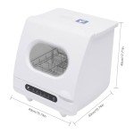 DELOPVIO 800W Mini Portable Countertop Dishwasher