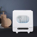 DELOPVIO 800W Mini Portable Countertop Dishwasher