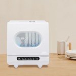 DELOPVIO 800W Mini Portable Countertop Dishwasher