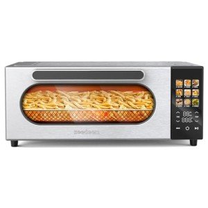 10-in-1 Air Convection Toaster Oven with LCD Display