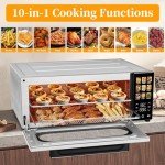 10-in-1 Air Convection Toaster Oven with LCD Display
