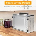 10-in-1 Air Convection Toaster Oven with LCD Display