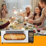10-in-1 Air Convection Toaster Oven with LCD Display