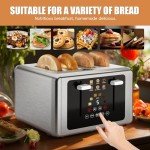 WUNLY 4-Slice Touchscreen Smart Toaster with Controls