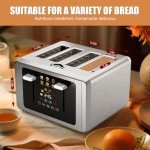 WUNLY 4-Slice Touchscreen Smart Toaster with Controls