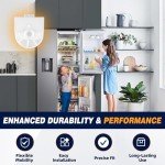 2-Pack Drawer Rollers for LG Kenmore Refrigerators