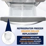 2-Pack Drawer Rollers for LG Kenmore Refrigerators