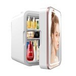 YLFU 6L Mini Skincare Fridge with LED Mirror