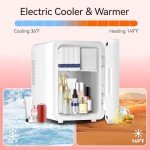 Dimmable LED Mini Skincare Fridge - 4L White