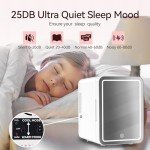 Dimmable LED Mini Skincare Fridge - 4L White