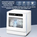 Portable Tabletop Dishwasher with 4 Cleaning Modes