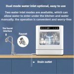 Portable Tabletop Dishwasher with 4 Cleaning Modes