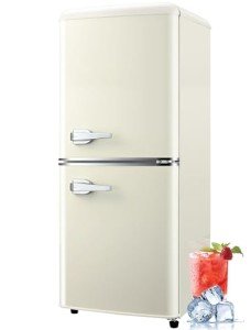 Anypro 3.8 Cu.Ft Retro Fridge with Freezer Drawer