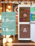 Anypro 3.8 Cu.Ft Retro Fridge with Freezer Drawer