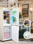 Anypro 3.8 Cu.Ft Retro Fridge with Freezer Drawer