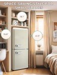 Anypro 3.8 Cu.Ft Retro Fridge with Freezer Drawer