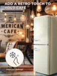 Anypro 3.8 Cu.Ft Retro Fridge with Freezer Drawer