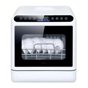 Compact Portable Dishwasher with 4 Washing Modes