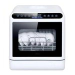 Compact Portable Dishwasher with 4 Washing Modes