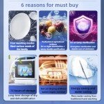 Compact Portable Dishwasher with 4 Washing Modes