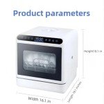 Compact Portable Dishwasher with 4 Washing Modes