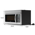 KoolMore 30" Microwave Oven with Vent Hood