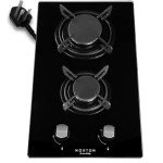 Noxton 2-Burner Gas Cooktop with Tempered Glass