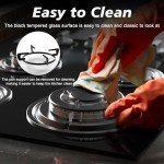 Noxton 2-Burner Gas Cooktop with Tempered Glass