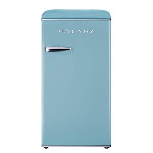 Galanz Retro Compact Refrigerator - 3.3 Cu Ft, Blue