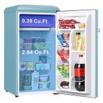 Galanz Retro Compact Refrigerator - 3.3 Cu Ft, Blue