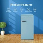 Galanz Retro Compact Refrigerator - 3.3 Cu Ft, Blue