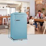 Galanz Retro Compact Refrigerator - 3.3 Cu Ft, Blue