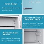 Galanz Retro Compact Refrigerator - 3.3 Cu Ft, Blue