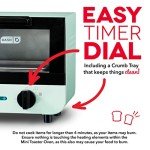 DASH Mini Toaster Oven for Bread and Snacks