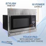 RecPro RV Convection Microwave 1.1 cu. ft Stainless Steel