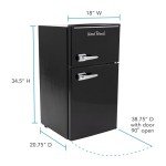 West Bend Retro Mini Fridge with Freezer - Black