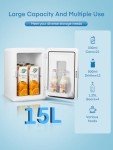 NORTHCLAN 15L Portable Mini Fridge for Rooms