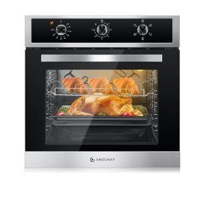 AMZCHEF 24" Electric Wall Oven with Rotisserie
