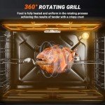 AMZCHEF 24" Electric Wall Oven with Rotisserie