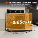 AMZCHEF 24" Electric Wall Oven with Rotisserie